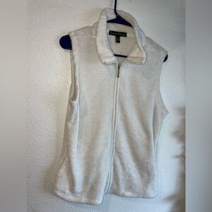 French Laundry Soft White Fleece Vest